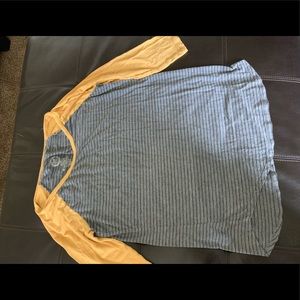 Yellow and Grey long sleeve